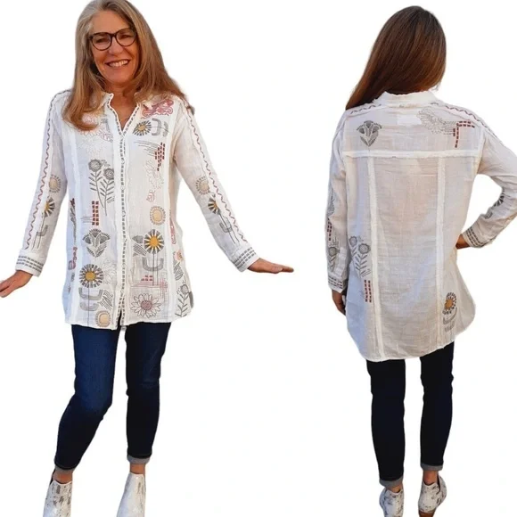 Johnny Was Zara Tunic NWT - Picture 3 of 12